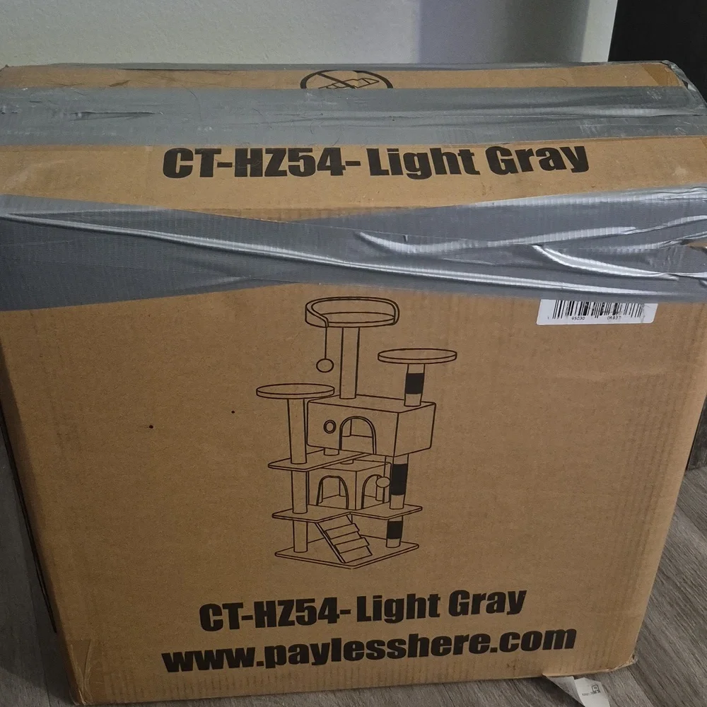 Gray Cat Tree Tower
